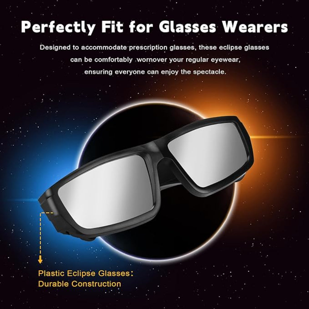 Solar Eclipse Glasses Approved 2024, (6 Pack) CE And ISO 12312-2 Certified Eclipse Viewing Glasses, Total Eclipse Glasses