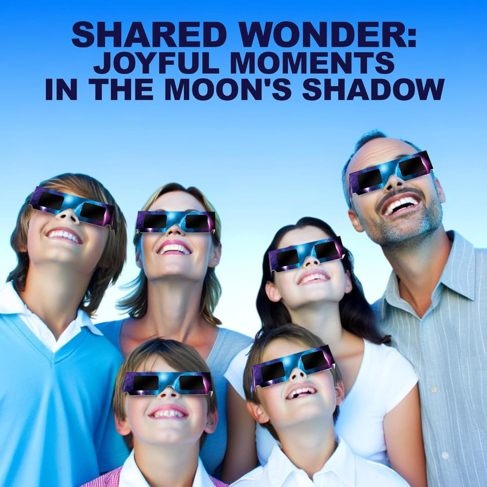 Solar Eclipse Glasses AAS Approved 2024, (5-Pack) CE/ISO Certified Solar Eclipse Viewing Glasses, Bonus Smartphone Photo Filter