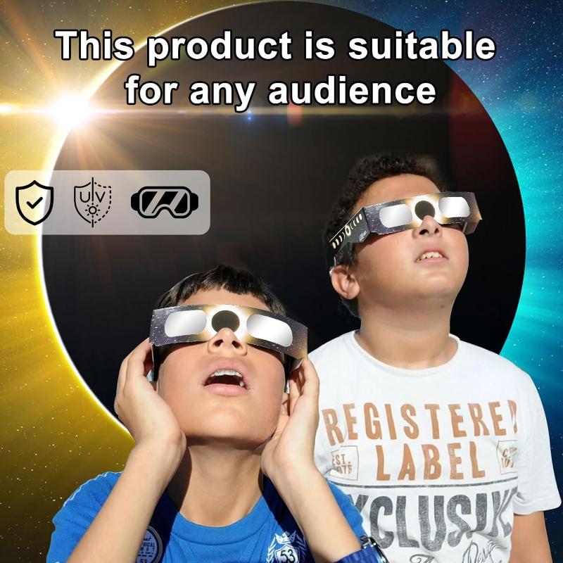 Solar Eclipse Glasses (12 pack) 2024 CE and ISO Certified Safe Shades for Direct Sun Viewing