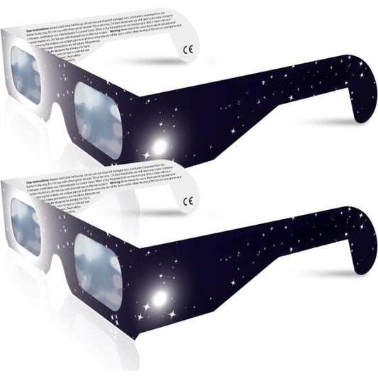 Solar Eclipse Glasses AAS Approved 2024 - Made in the USA CE and ISO Certified Safe Shades for Direct Sun Viewing