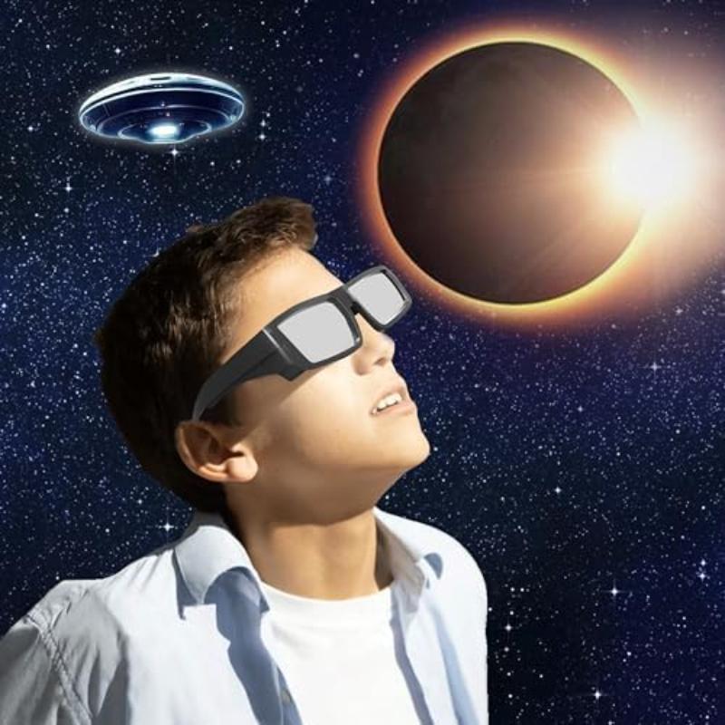 Solar Eclipse Glasses AAS Approved 2024 - Made in the USA CE and ISO Certified Safe Shades for Direct Sun Viewing